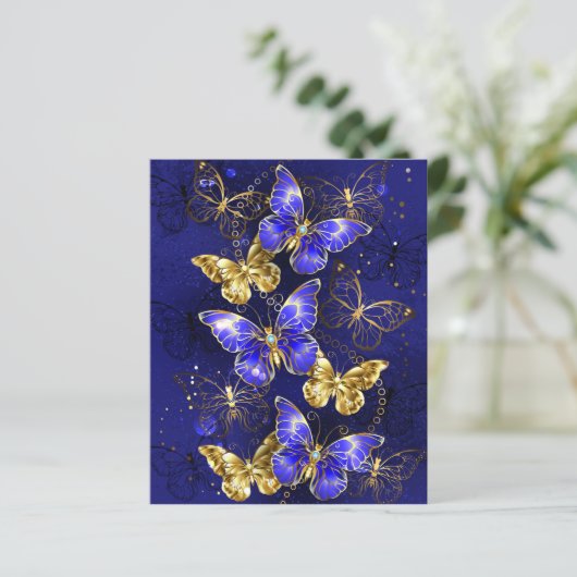 Composition with Sapphire Butterflies (Standing Front)
