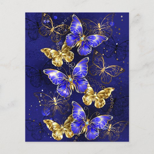 Composition with Sapphire Butterflies (Front)