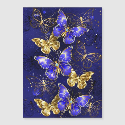 Composition with Sapphire Butterflies (Front)