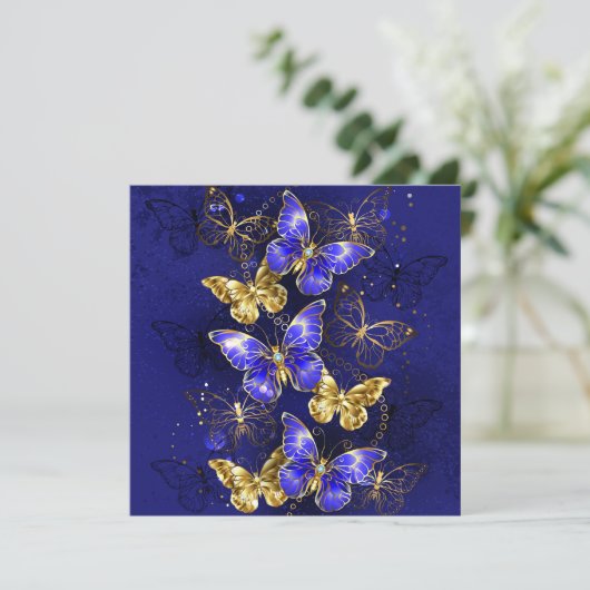 Composition with Sapphire Butterflies (Standing Front)