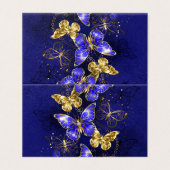 Composition with Sapphire Butterflies (Outside Unfolded)