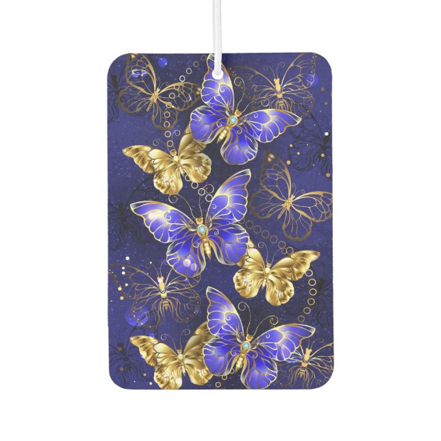 Composition with Sapphire Butterflies Air Freshener (Front)