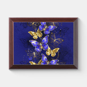 Composition with Sapphire Butterflies Award Plaque