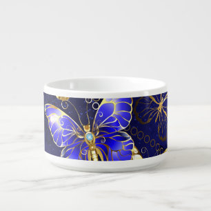 Composition with Sapphire Butterflies Bowl