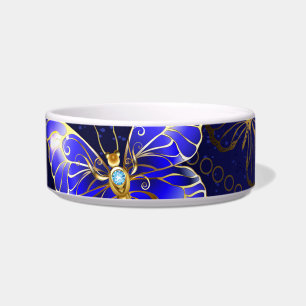 Composition with Sapphire Butterflies Bowl