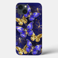 Composition with Sapphire Butterflies