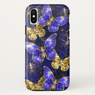 Composition with Sapphire Butterflies iPhone XS Case