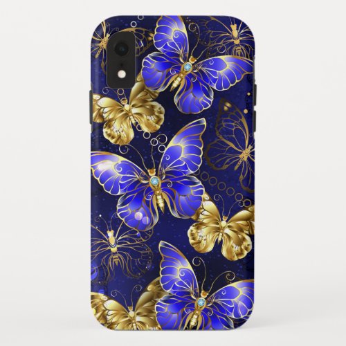 Composition with Sapphire Butterflies iPhone XR Case