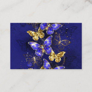Composition with Sapphire Butterflies Discount Card