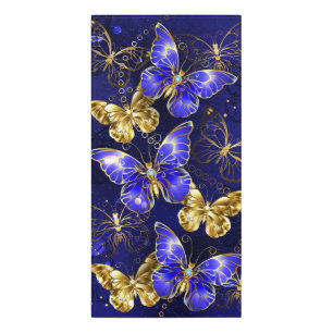 Composition with Sapphire Butterflies Door Sign