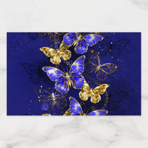 Composition with Sapphire Butterflies Envelope Liner