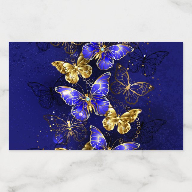 Composition with Sapphire Butterflies Envelope Liner (Design)