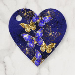 Composition with Sapphire Butterflies Favor Tags