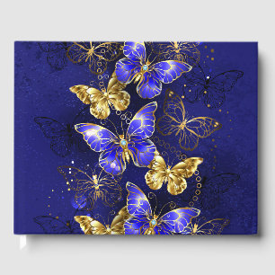 Composition with Sapphire Butterflies Guest Book