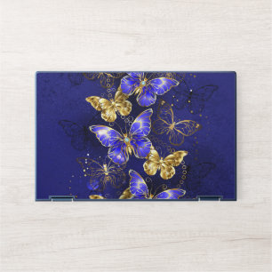 Composition with Sapphire Butterflies HP Laptop Skin