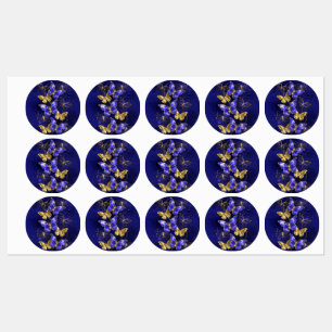 Composition with Sapphire Butterflies Kids' Labels