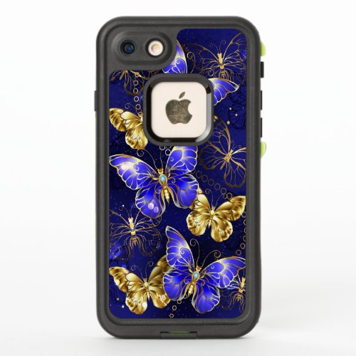 Composition with Sapphire Butterflies