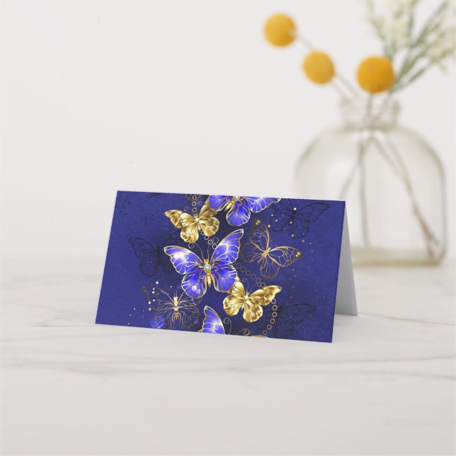 Composition with Sapphire Butterflies Loyalty Card (Front)