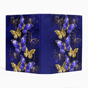 Composition with Sapphire Butterflies Mini Binder