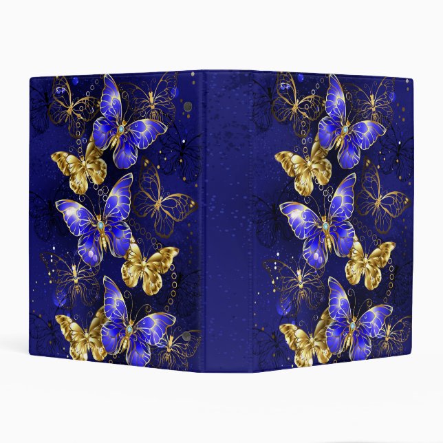 Composition with Sapphire Butterflies Mini Binder (Background)