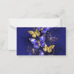 Composition with Sapphire Butterflies Note Card