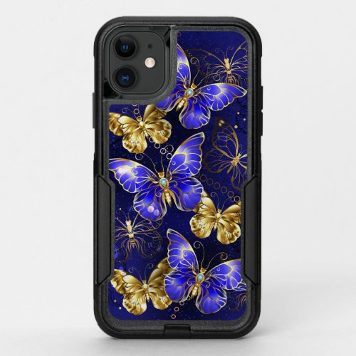 Composition with Sapphire Butterflies OtterBox Commuter iPhone 11 Case