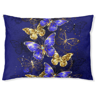 Composition with Sapphire Butterflies Pet Bed