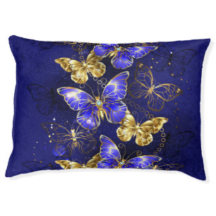 Composition with Sapphire Butterflies Pet Bed