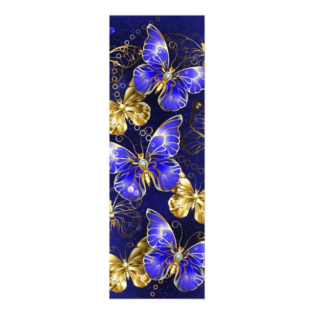 Composition with Sapphire Butterflies Photo Print (Front)