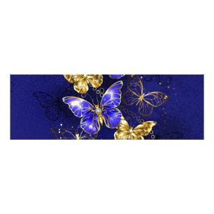 Composition with Sapphire Butterflies Photo Print