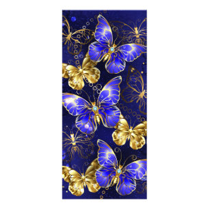Composition with Sapphire Butterflies Rack Card