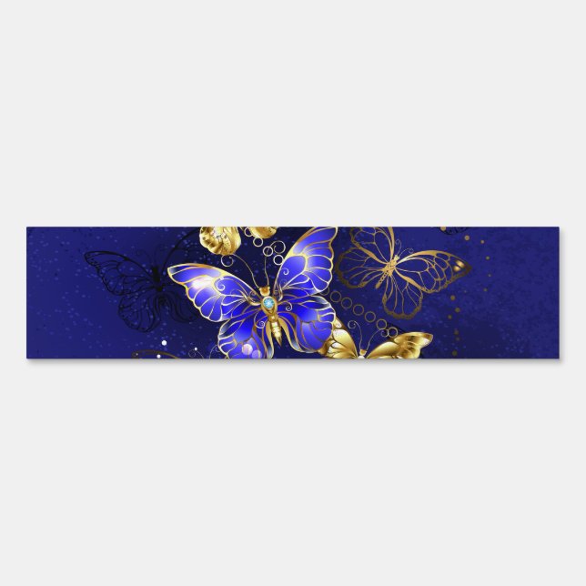 Composition with Sapphire Butterflies Sign (Front)
