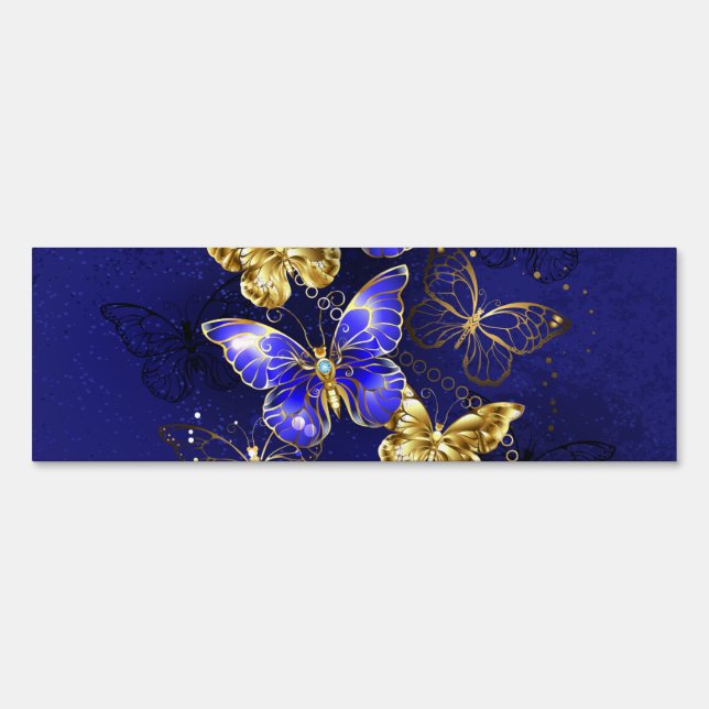 Composition with Sapphire Butterflies Sign (Front)