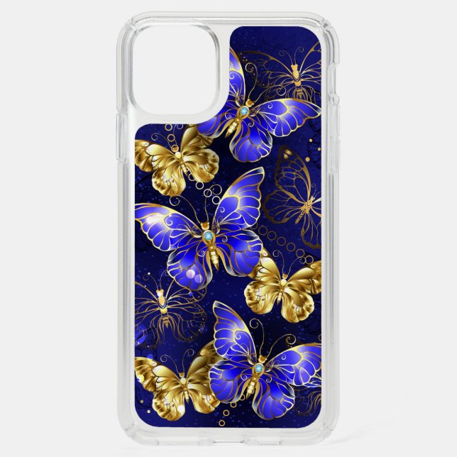 Composition with Sapphire Butterflies Speck iPhone 11 Pro Max Case (Front)
