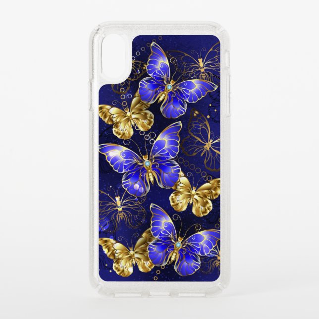 Composition with Sapphire Butterflies Speck iPhone XS Max Case (Front)
