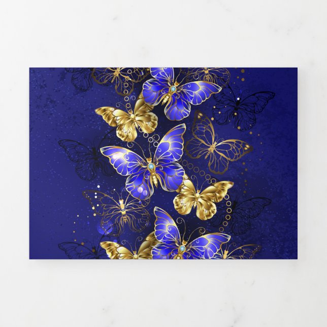 Composition with Sapphire Butterflies Tri-Fold Program (Cover)