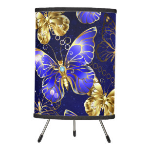Composition with Sapphire Butterflies Tripod Lamp