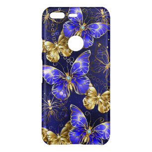 Composition with Sapphire Butterflies Uncommon Google Pixel Case