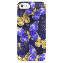 Composition with Sapphire Butterflies Permafrost iPhone SE/5/5s Case