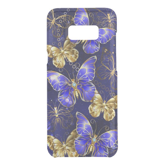Composition with Sapphire Butterflies Uncommon Samsung Galaxy Case (Back)
