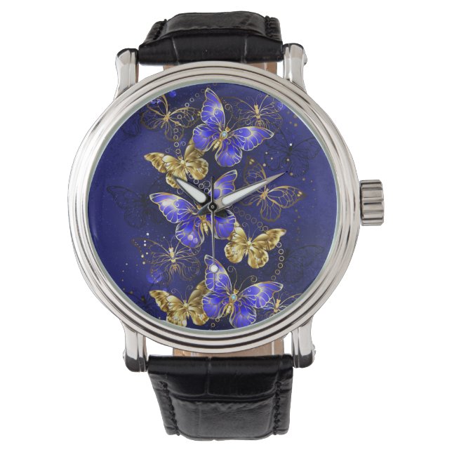 Composition with Sapphire Butterflies Watch (Front)