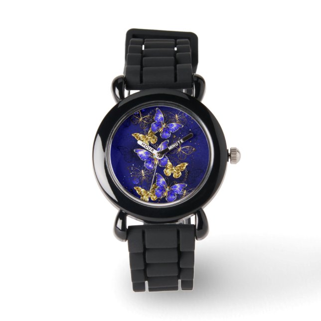 Composition with Sapphire Butterflies Watch (Front)