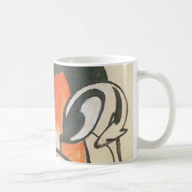 Composition with Two Deer by Franz Marc Coffee Mug (Right)