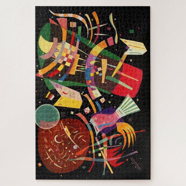Composition X Biomorphic Abstraction - Kandinsky Jigsaw Puzzle (Vertical)