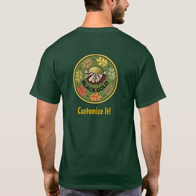 Compost Black Gold Organic Sustainable Farm Garden T-Shirt (Back)