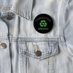 compost composting composter organic farming button