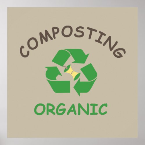 compost composting composter organic farming poster