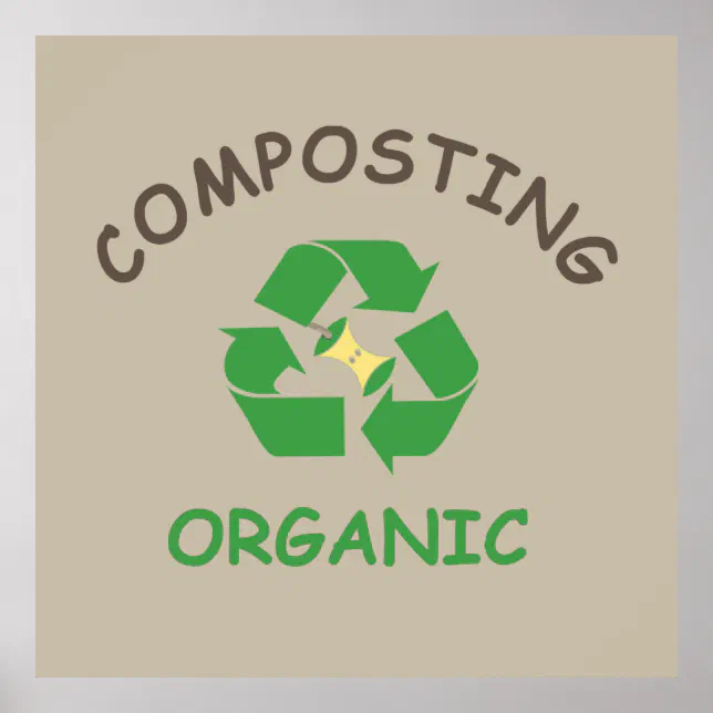 compost composting composter organic farming poster | Zazzle