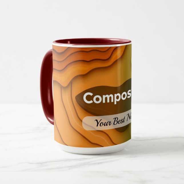 Compost Cycle Mug Custom (Front Left)