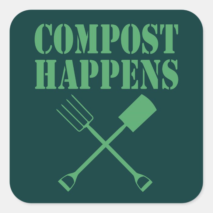 Compost Happens Sticker